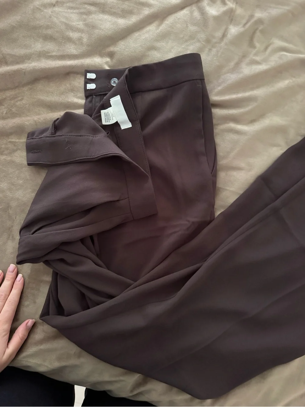 H&M Brown Wide-Leg Trousers - Picture 2 of 3
